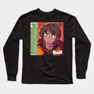 Vaporwave Aesthetic anime girl Long Sleeve T-Shirt